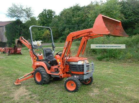 kubota compact tractor with backhoe